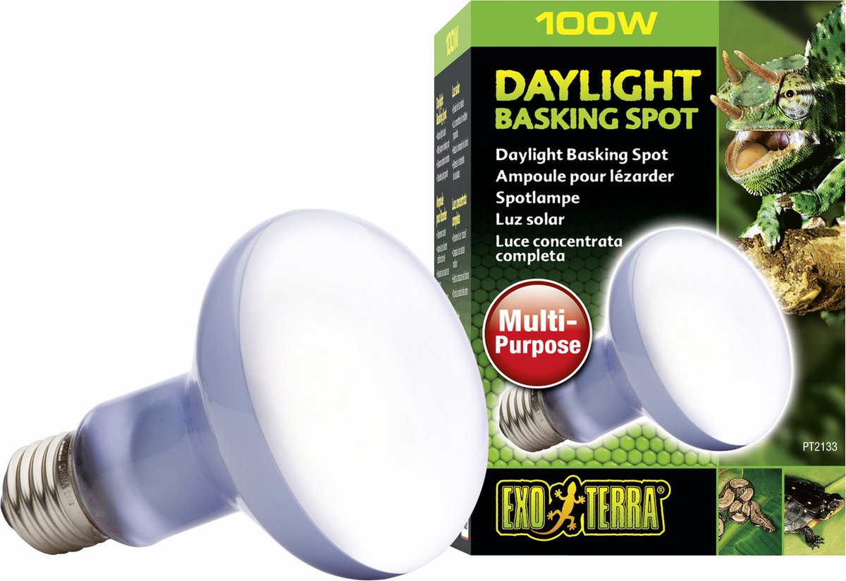 Exo Terra Daylight Basking Spot lamp - Terrarium Verlichting - 100W op Prijzenvolger.com