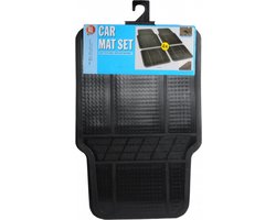 Allride Automattenset universeel - zwart - anti slip - 4 delig - voor en achterin - pvc