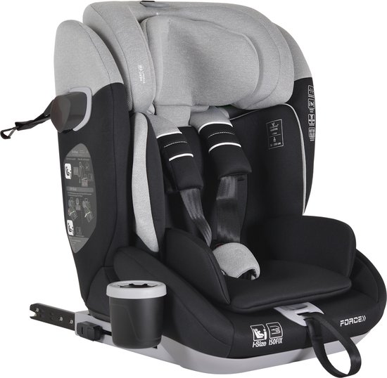 Cangaroo Force Grey Isofix 76-150 cm i-Size Autostoel