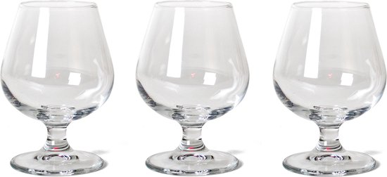 Foto: Bormioli rocco cognacglazen 250 ml glas transparant 3 stuks