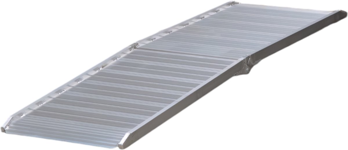 Oprijplaat aluminium 400kg 2130 x 700mm inklapbaar bruikbare breedte 650mm MW Tools AOP2003