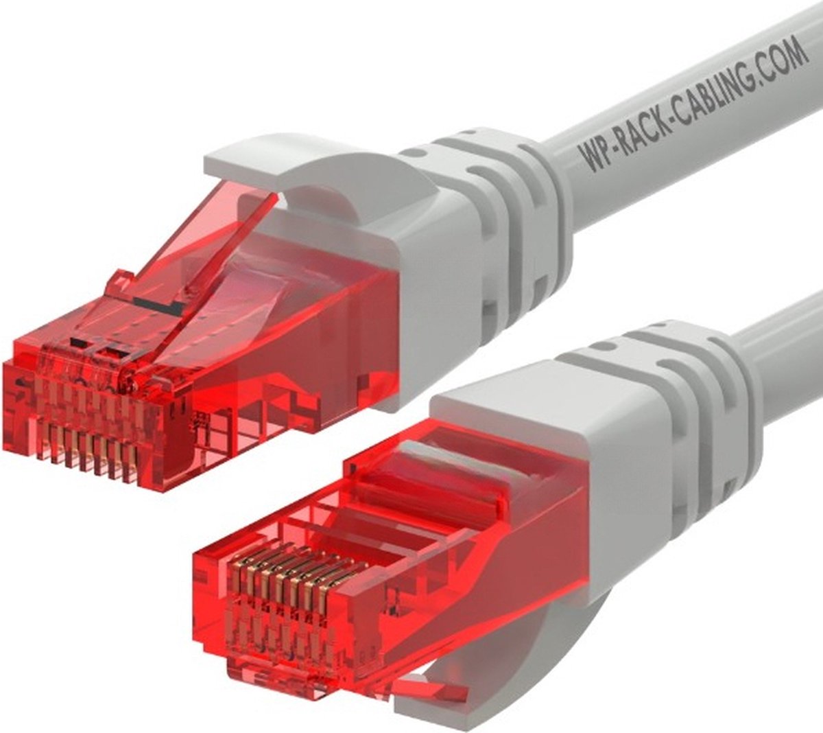 WP WPC-PAT-6U002 netwerkkabel Grijs, Rood 0,2 m Cat6 U/UTP (UTP)