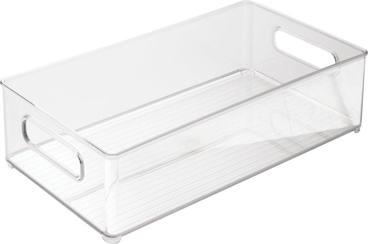 Koelkastorganizer Opbergdoos iDesign Stapelbare Plastic Opbergcontainer Helder Keuken- en Diepvriesopslag