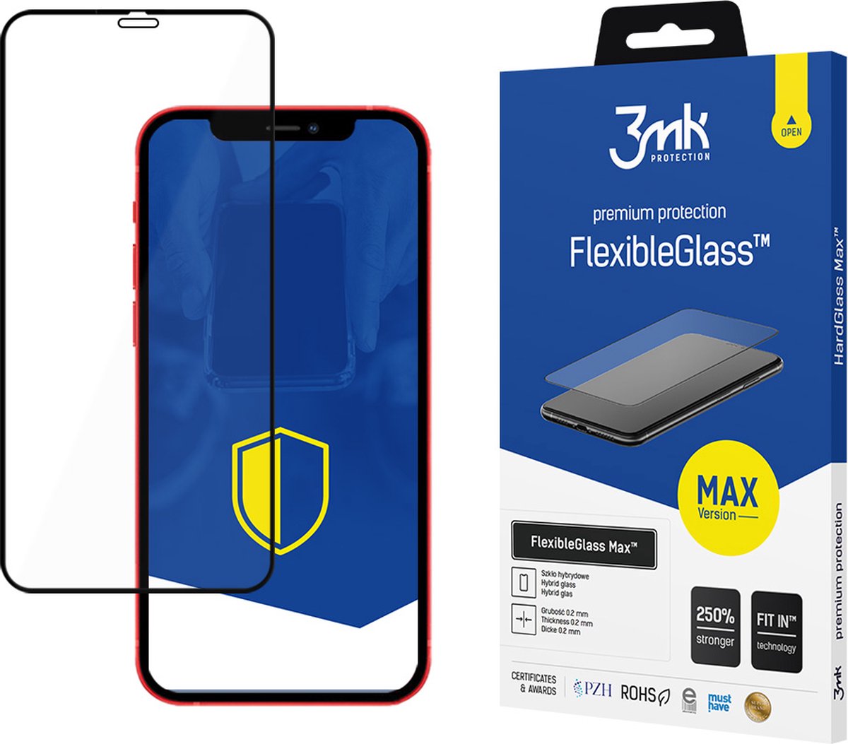 Apple iPhone 12 Pro Max Black - 3mk FlexibleGlass Max