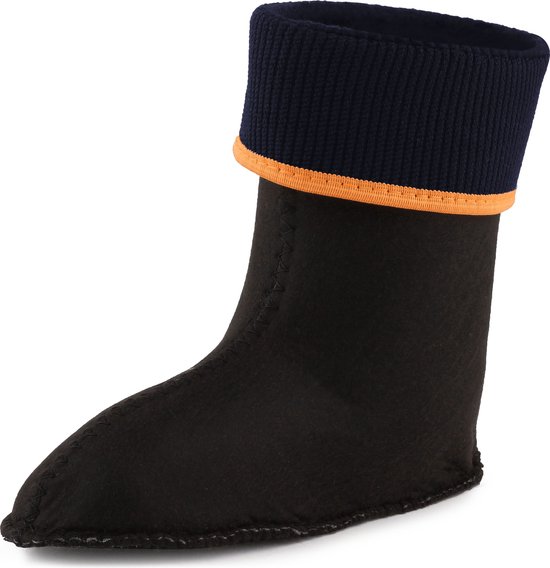 Ladeheid Kinder Regenlaarzen - Rubber - met Binnenschoen - EVA - Wasbare Binnenschoen - LA-KL-EVA-Kids - Oranje - 22