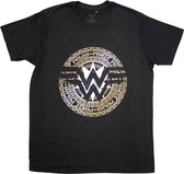 DC Comics Wonder Woman - Gold Circle Heren T-shirt - L - Zwart