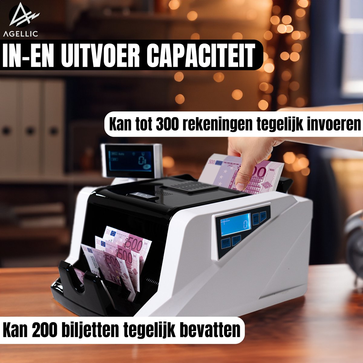 Safescan 155-S - Détecteur automatique de faux billets qui vérifie les Safescan 155-S - Détecteur automatique de faux billets qui vérifie les