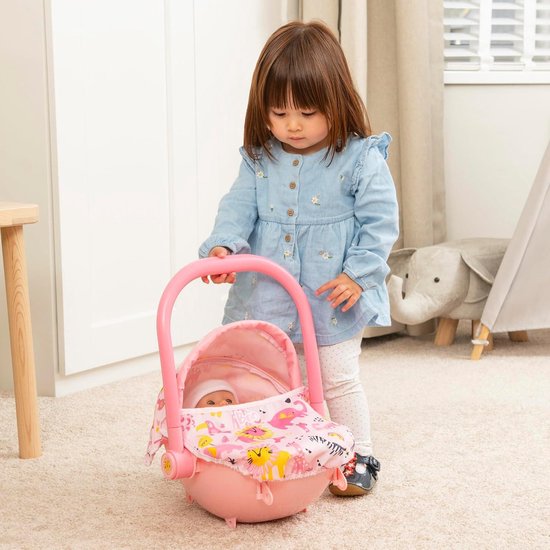 Poussette Poupée 4 En 1 - Landau, Nacelle, Siège Bébé - Imprimé Jungle - Pour Enfants 18mois+