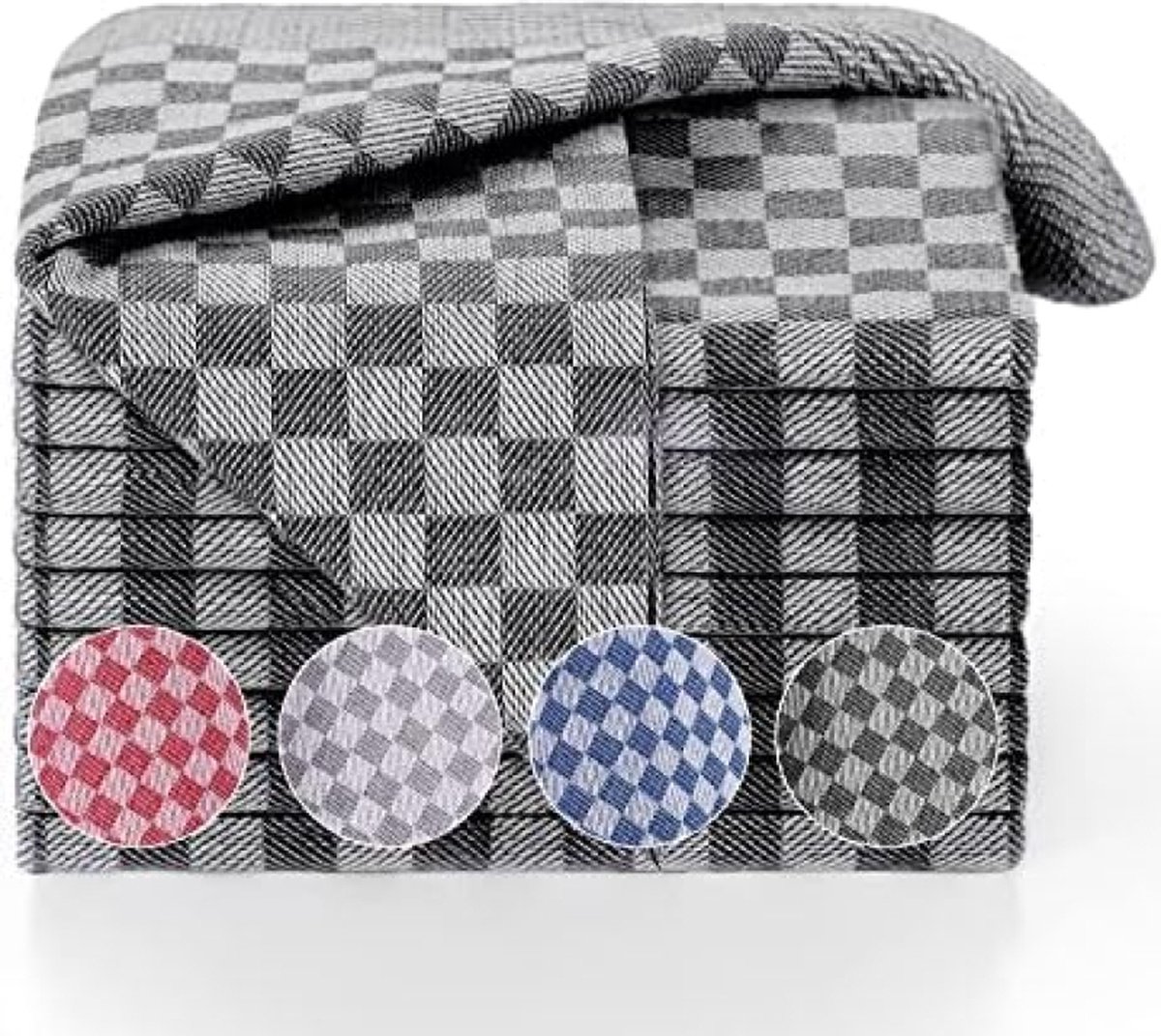 Set van 20 Theedoeken 100% Katoen 50 x 70 cm Geruit Hoogwaardige handdoekenset