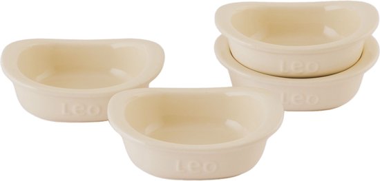 Foto: Leo 4 delige set vierkante ramekins balance 0 20l beige 