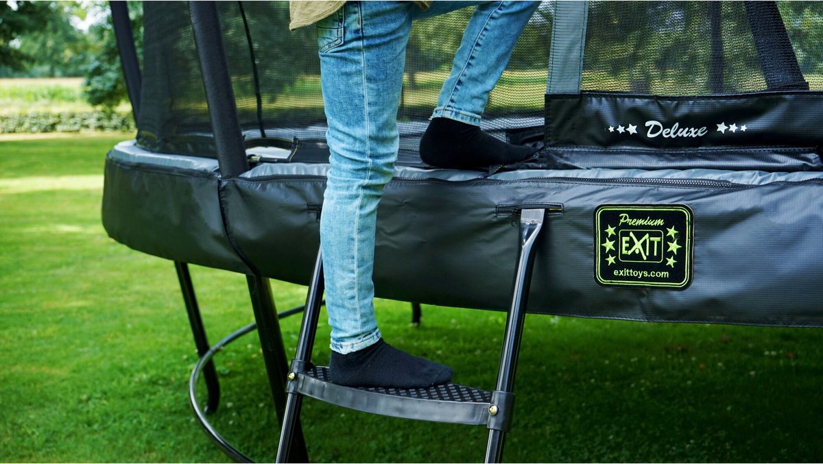 EXIT Trampoline Ladder Framehoogte 80-95cm