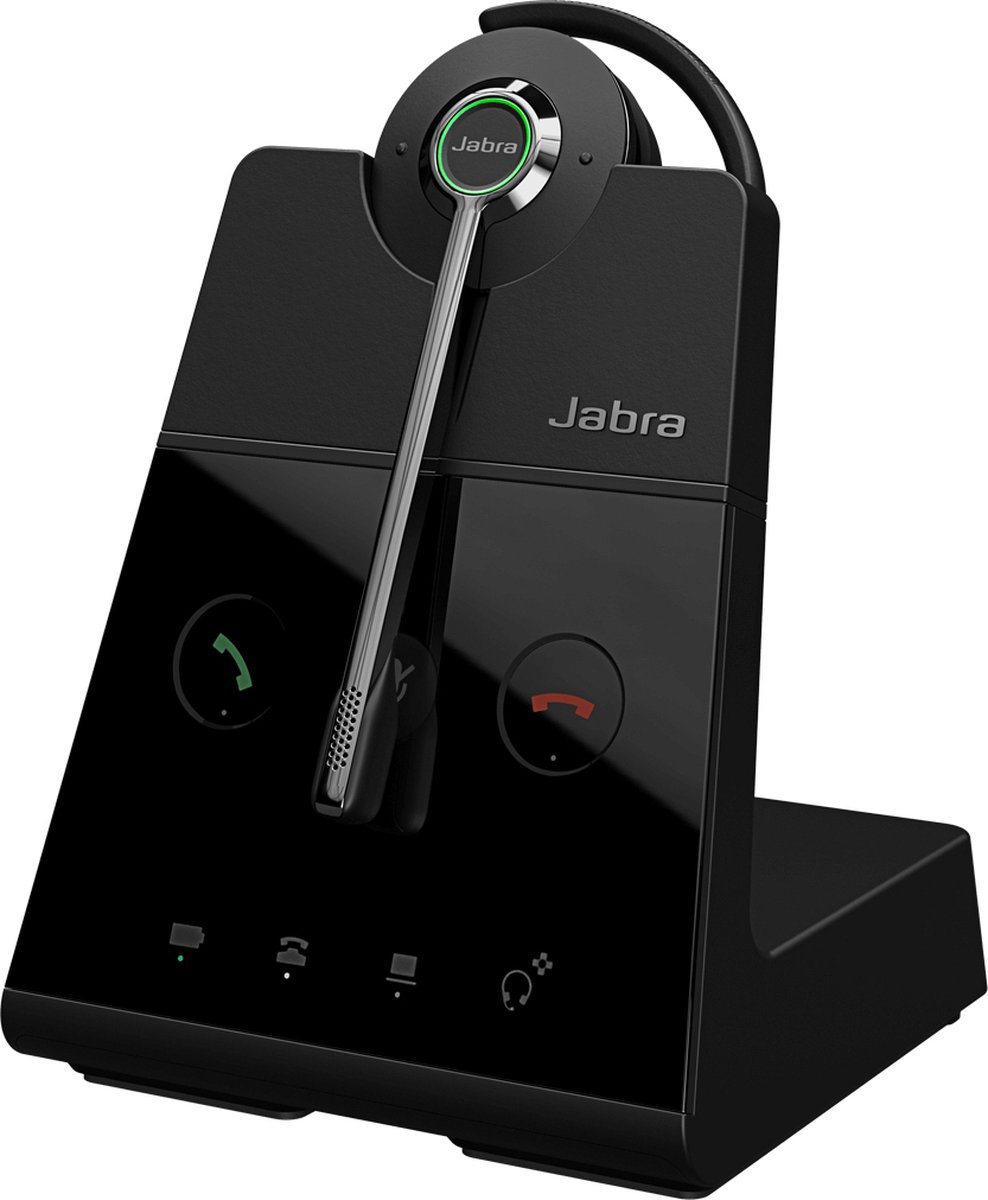 Jabra Engage 65 SE Headset Draadloos oorhaak, Hoofdband Kantoor/callcenter Zwart