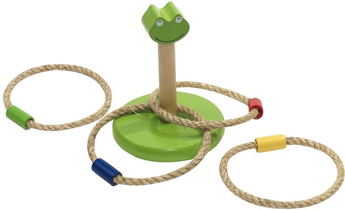Crazy loop kikker ringspel - hout - ringen gooien - speelgoed voor kinderen