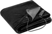 Navaris XXL warmtedeken voor 2 personen - Elektrische deken met 9 standen en timer - Bovendeken - 180 x 130 cm - Fluweelzacht - Wasbaar