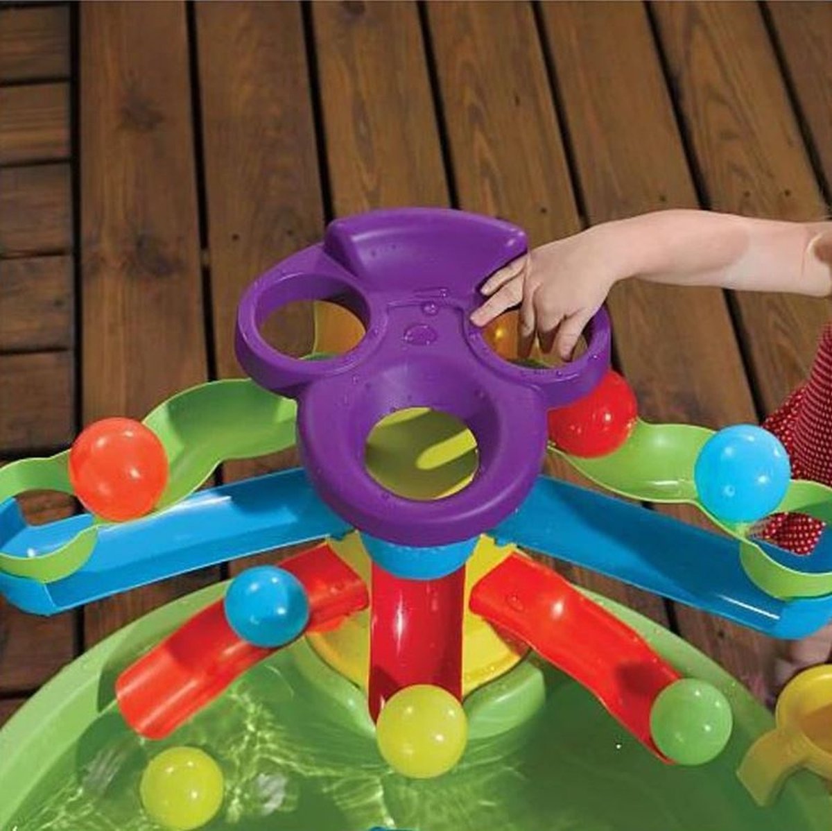 Step2 Busy Ball Watertafel - Met 13 accessoires: katapulten, speelballen en schepbeker - Waterspeelgoed voor kind - Activiteitentafel met ballen & water voor de tuin / buiten — afbeelding 7