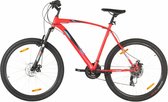 vidaXL - Mountainbike - 21 - versnellingen - 29 - inch - wielen - 53 - cm - frame - rood
