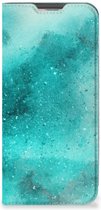 Foto hoesje Geschikt voor Samsung Galaxy A13 (4G) Smart Cover Painting Blue
