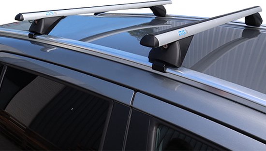 Acpar Compatible Avec Fiat Panda 2 (169) 2003-2012 ACE-1 Barres De Toit Railing Porte-Bagages De Voiture Gris Aluminium 2 Barres