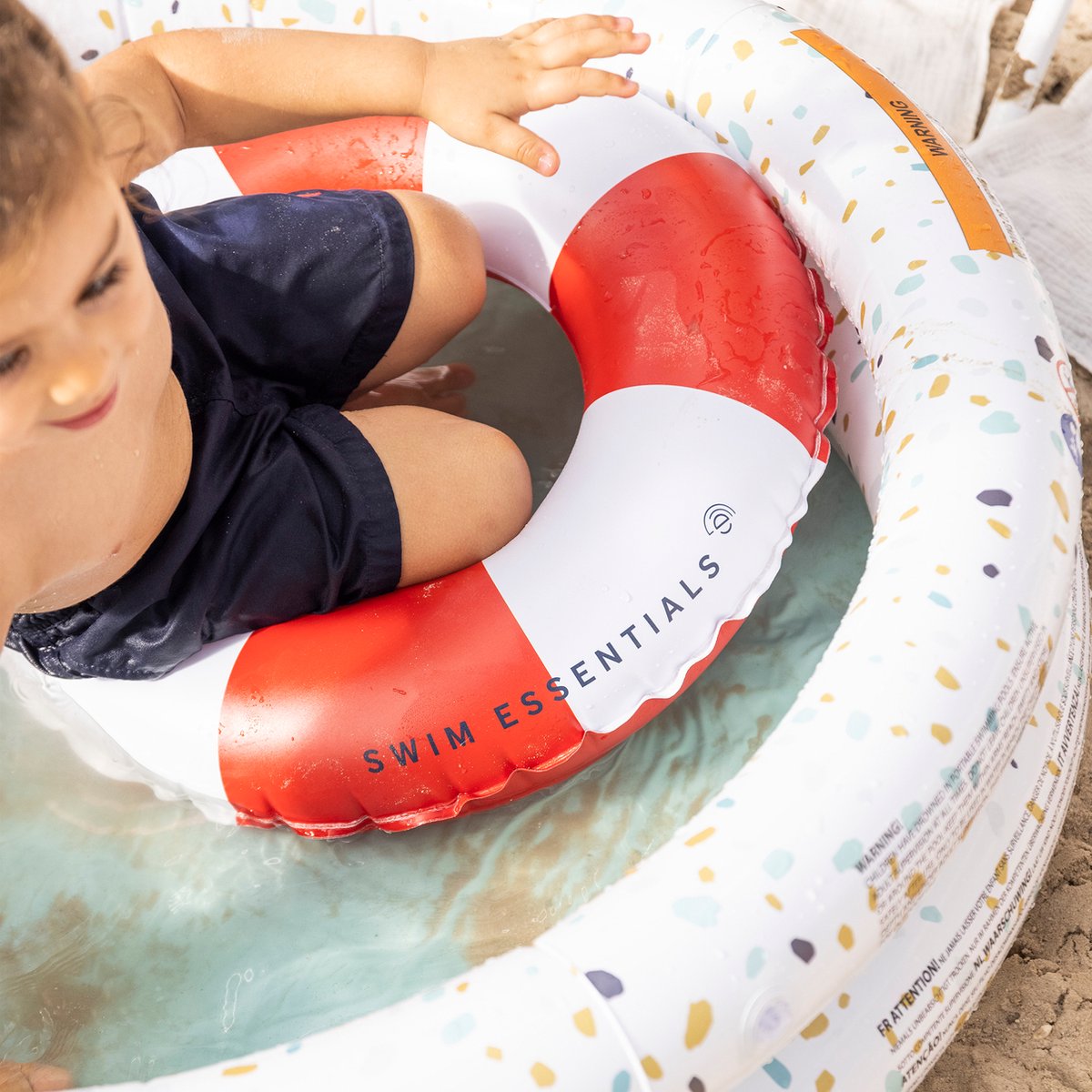 Swim Essentials Piscine enfant ronde ballon bouée 120 cm