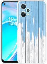OnePlus Nord CE2 Lite Hoesje Dripping blue paint - Designed by Cazy