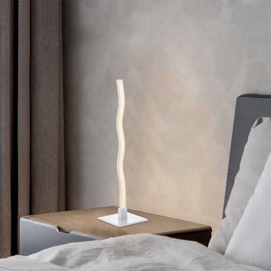 Home Sweet Home - Design lampe de table Led Base - Argent - 10/10/38cm - lampe de chevet - LED intégré - en Aluminium