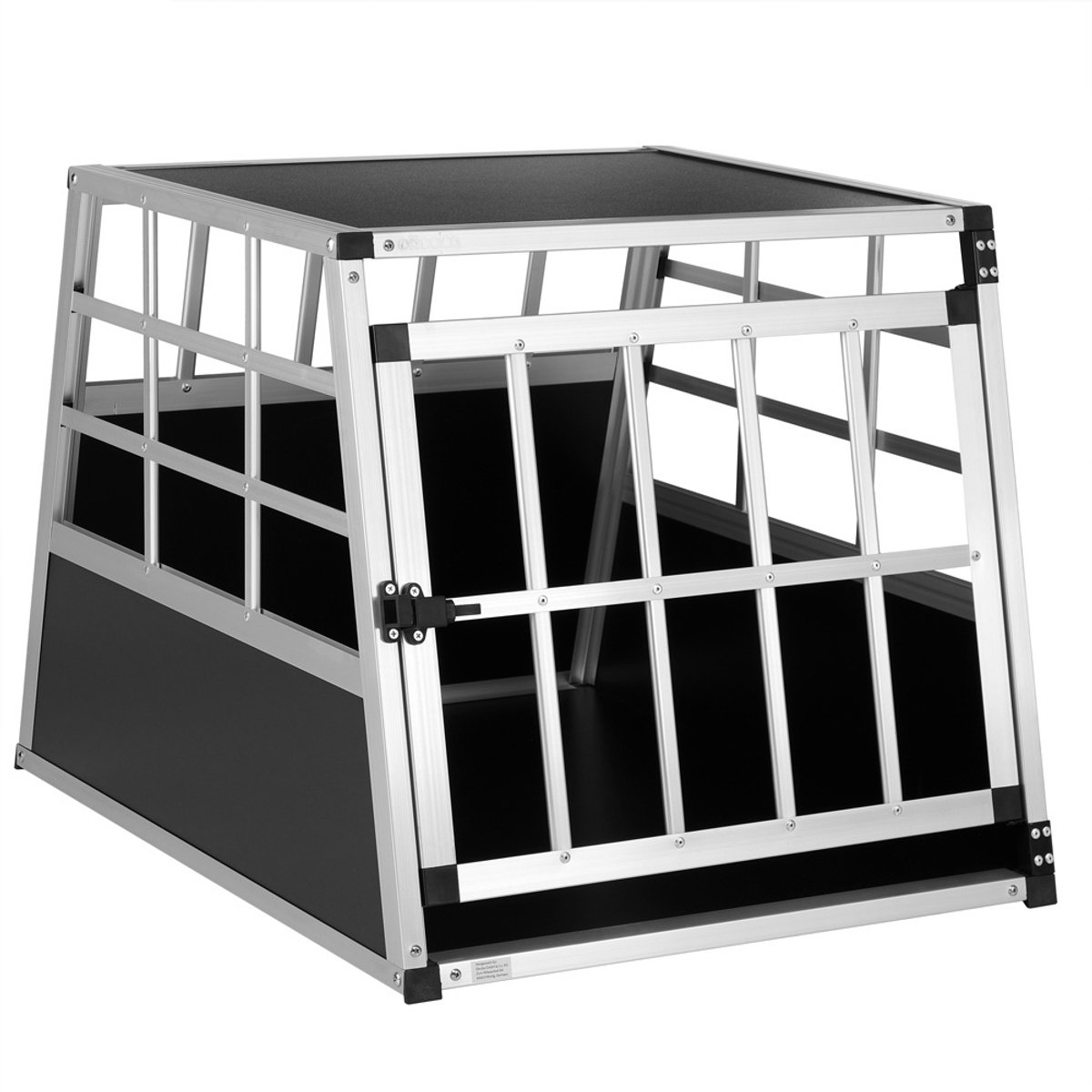 Cadoca honden transportbox M aluminium 70x54x51 cm