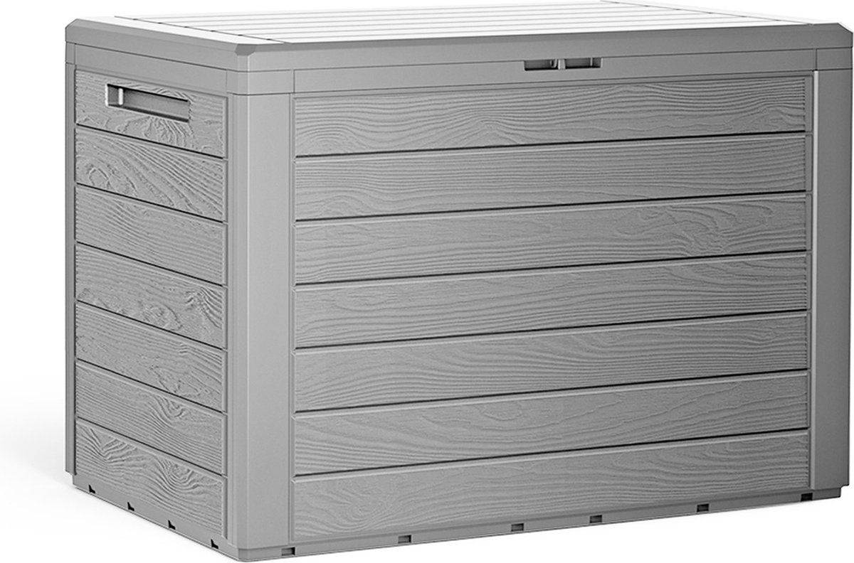 Deuba Opbergbox Tuinkist - 78x43,8x55cm - Grijs