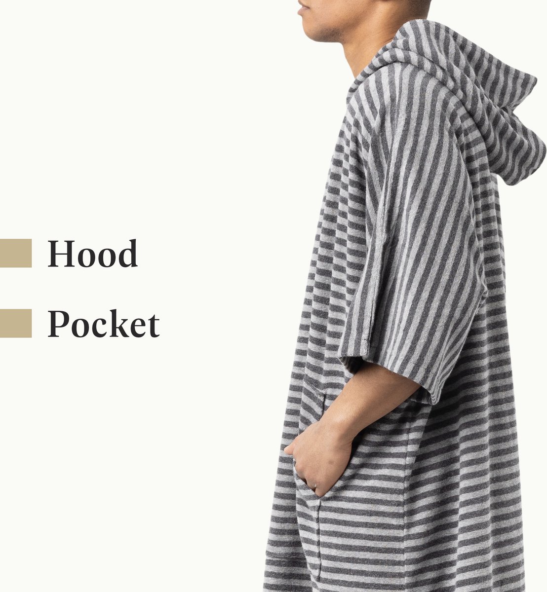 Poncho De Surf Femme - Cape De Plage En Coton Avec Capuche Et Poche - Serviette Peignoir - Taille S/M/L