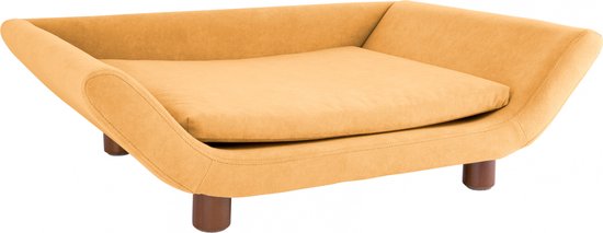 Hondenmand Explicit - Suede look Okergeel - 72,5x53x21cm