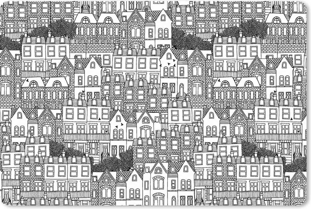 Muismat XXL 120x80 cm - Bureau onderlegger - Bureau mat Huis - Patronen - Londen - Bureaumat - Gaming mousepad xl - Bureaulegger groot - Computer deskmat