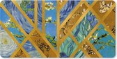 Muismat XXL - Bureau onderlegger - Bureau mat - Kunst - Van Gogh - Luxe - 120x60 cm - XXL muismat