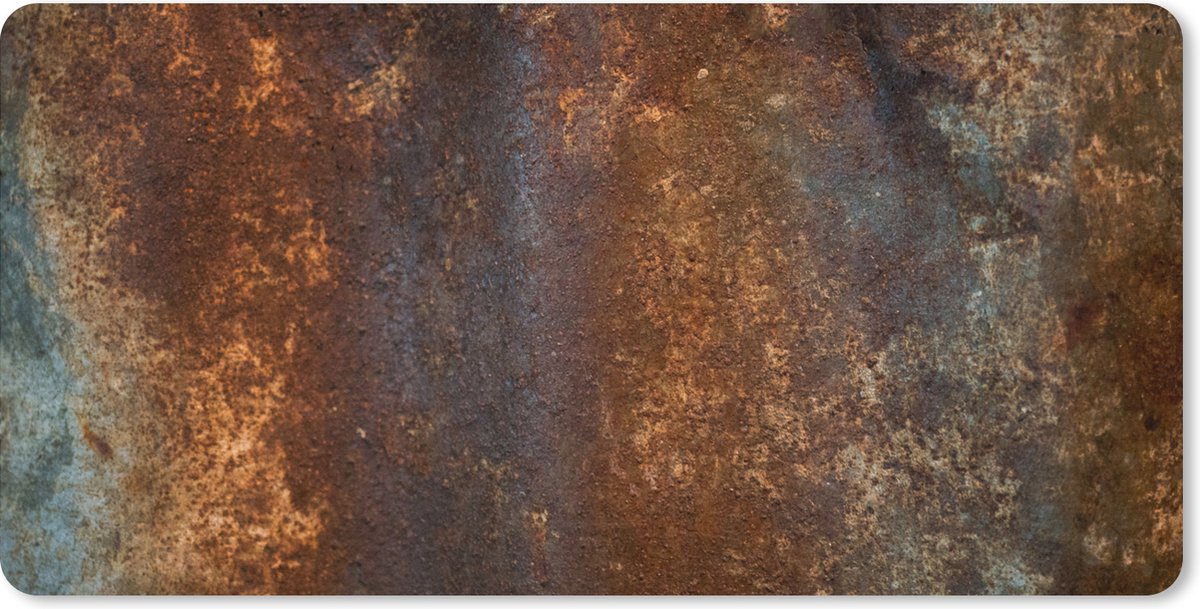 Muismat XXL 80x40 cm - Bureau onderlegger - Bureau mat Roest - Brons - Staal - Bureaumat - Gaming mousepad xl - Bureaulegger groot - Computer deskmat