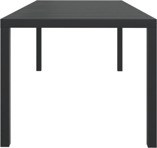 vidaXL - Tuintafel - Zwart - WPC - 80 x 80 x 74 cm | Leen Bakker
