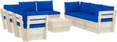 vidaXL-9-delige-Loungeset-met-kussens-pallet-vurenhout