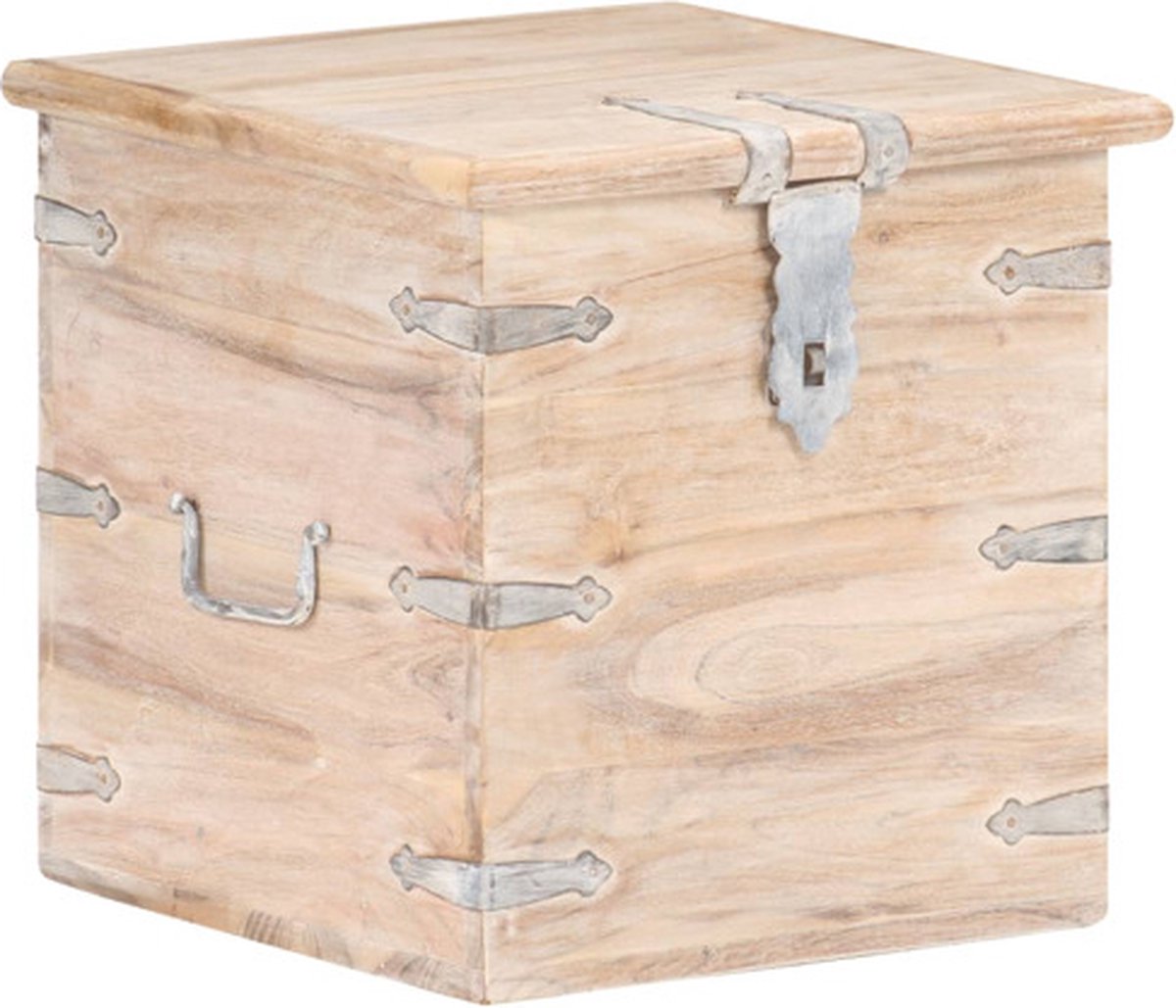 vidaXL - Opbergkist - 40x40x40 - cm - massief - acaciahout