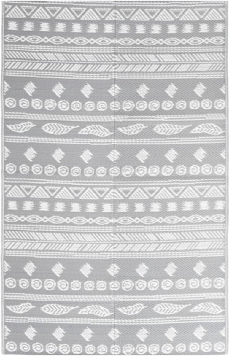 vidaXL - Buitenkleed - ARAKIL - 190x290 - cm - polypropeen - grijs
