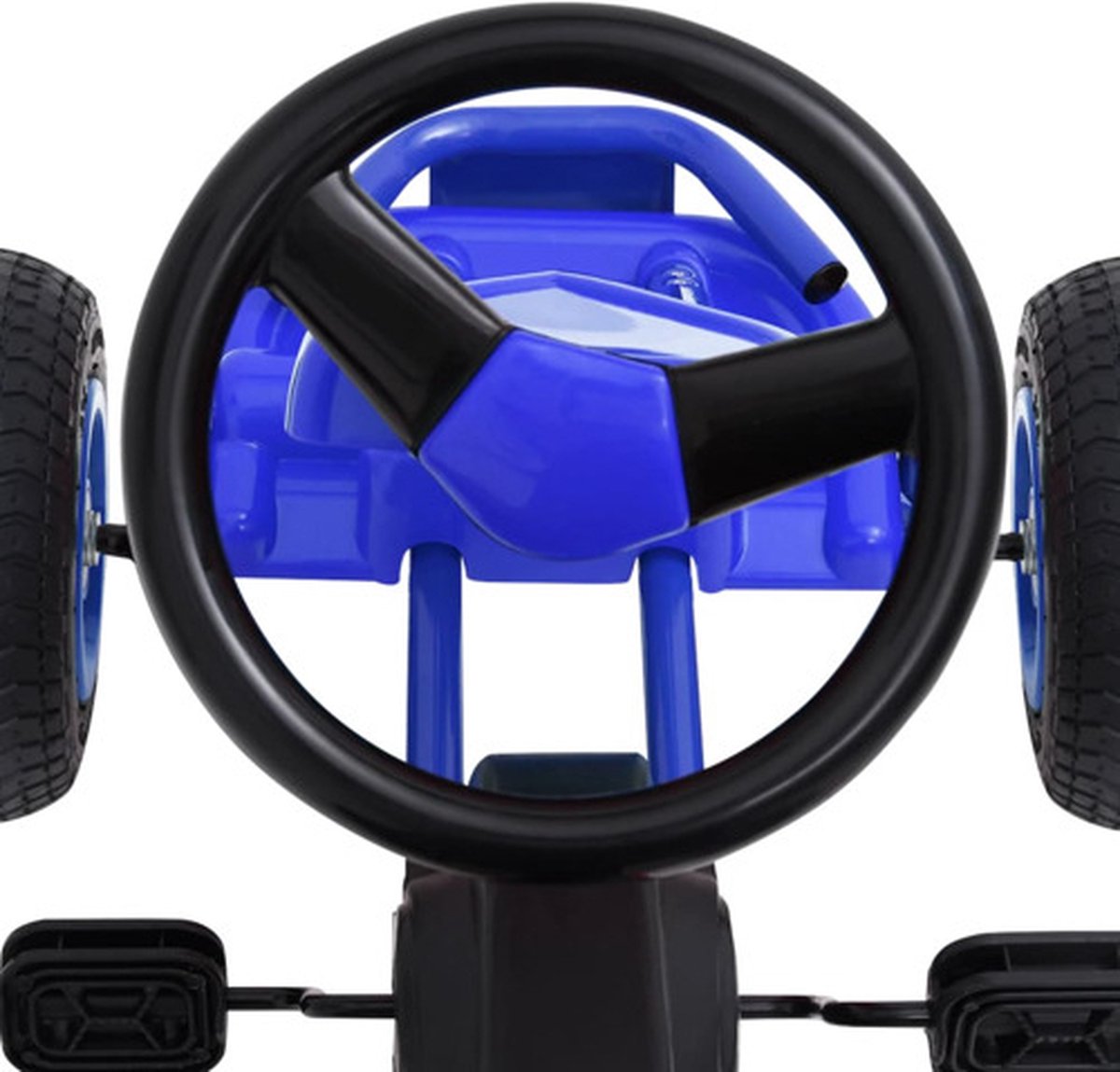vidaXL Skelter met pedalen en pneumatische banden blauw — afbeelding 6