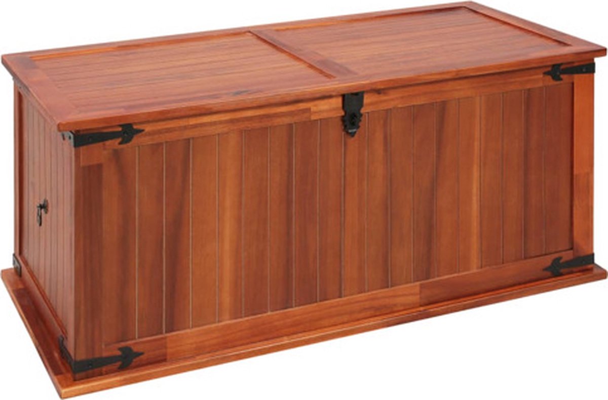 vidaXL - Opbergkist - 79x34x32 - cm - massief - acaciahout