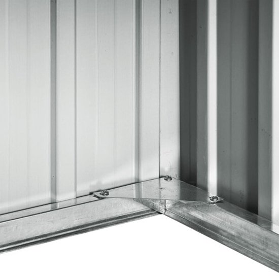 vidaXL - Overkapping - voor - robotmaaier - 92x97x63 - cm - staal - antracietkleurig