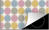 KitchenYeah® Inductie beschermer 91.2x52 cm - Stippen - Lijn - Patroon - Kookplaataccessoires - Afdekplaat voor kookplaat - Inductiebeschermer - Inductiemat - Inductieplaat mat