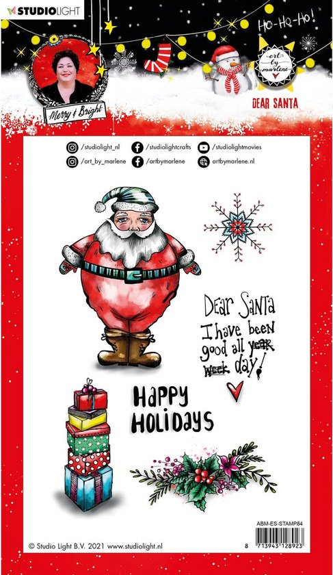 Studio Light Essentials clear stamp Christmas Dear Santa n | bol.com