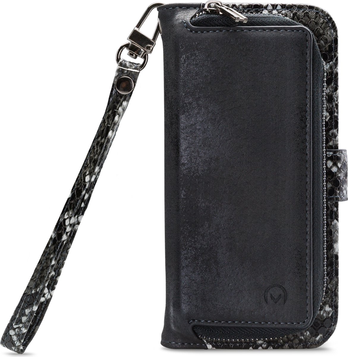 Mobilize Gelly Wallet Zipper Samsung Galaxy A13 4G Hoesje Black Snake