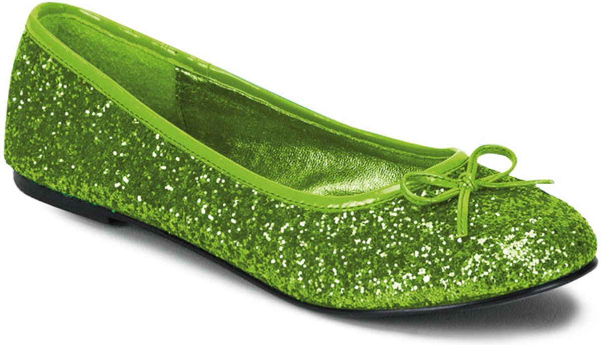 Lime groene ballerina schoenen met glitters 40 | bol.com