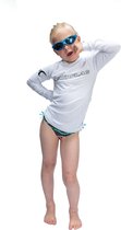 Watrflag Rashguard Malaga Kids - Wit - UV beschermend surf shirt lange mouw 140