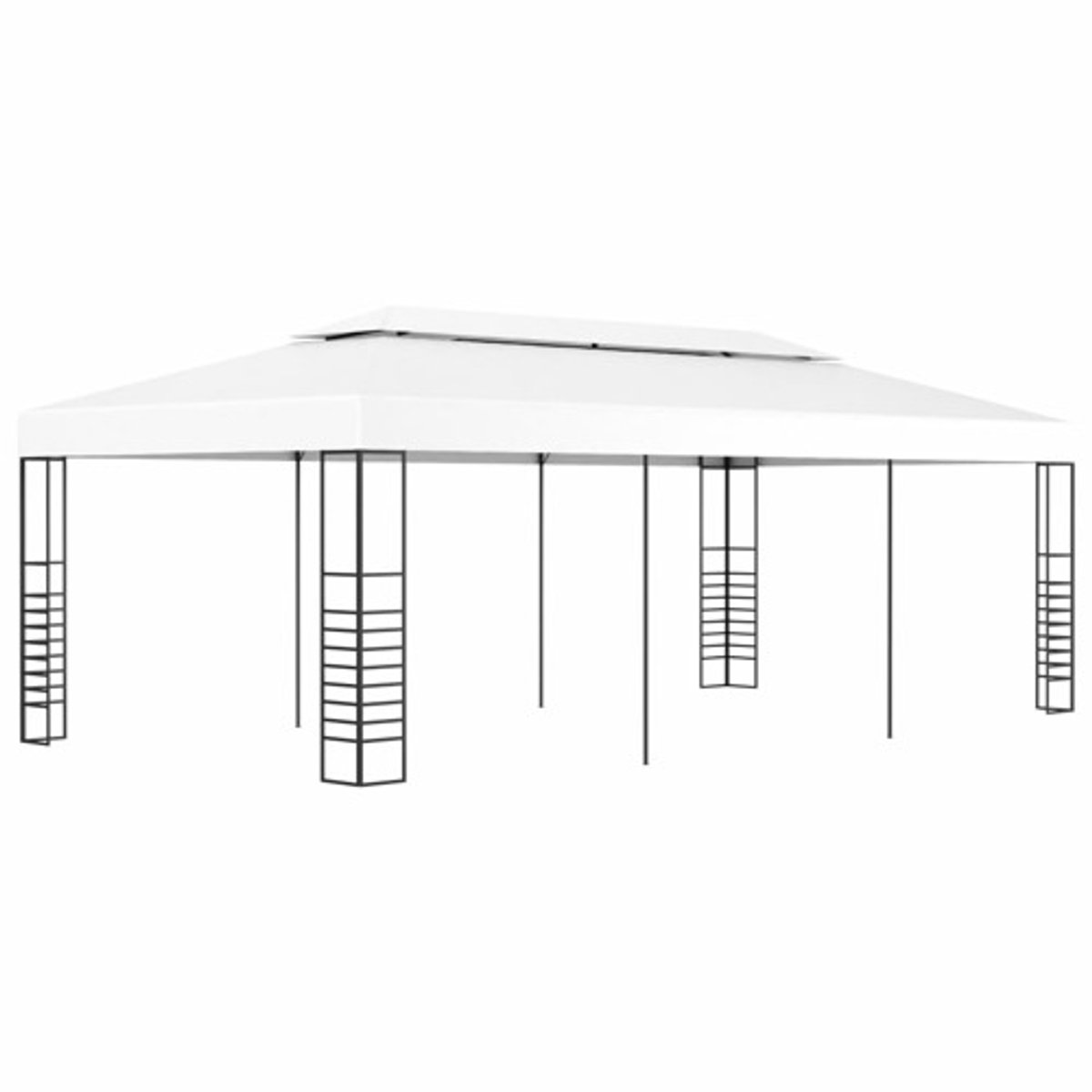 Vidaxl Tuinpaviljoen 6x3 M Wit