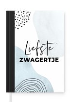 Notitieboek - Schrijfboek - Spreuken - Familie - 'Liefste zwagertje' - Quotes - Notitieboekje klein - A5 formaat - Schrijfblok