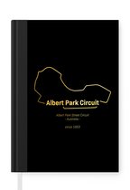 Notitieboek - Schrijfboek - Australië - Formule 1 - Circuit - Notitieboekje klein - A5 formaat - Schrijfblok - Cadeau voor man