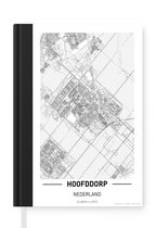 Notitieboek - Schrijfboek - Stadskaart Hoofddorp - Notitieboekje klein - A5 formaat - Schrijfblok - Plattegrond