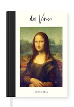 Notitieboek - Schrijfboek - Mona Lisa - Leonardo da Vinci - Kunst - Notitieboekje klein - A5 formaat - Schrijfblok