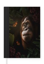 Carnet - Carnet d'écriture - Papillon - Jungle - Singe - Carnet - Format A5 - Bloc-notes